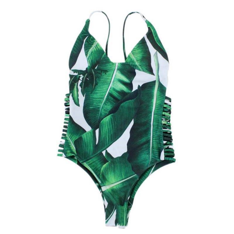 Printed one-piece bikini