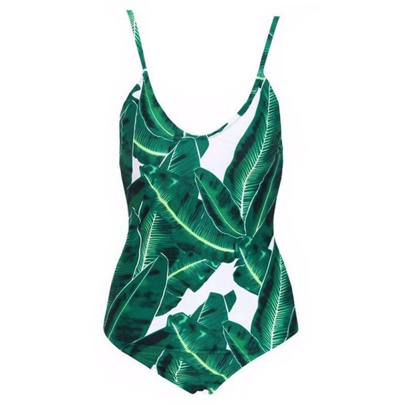 Printed one-piece bikini