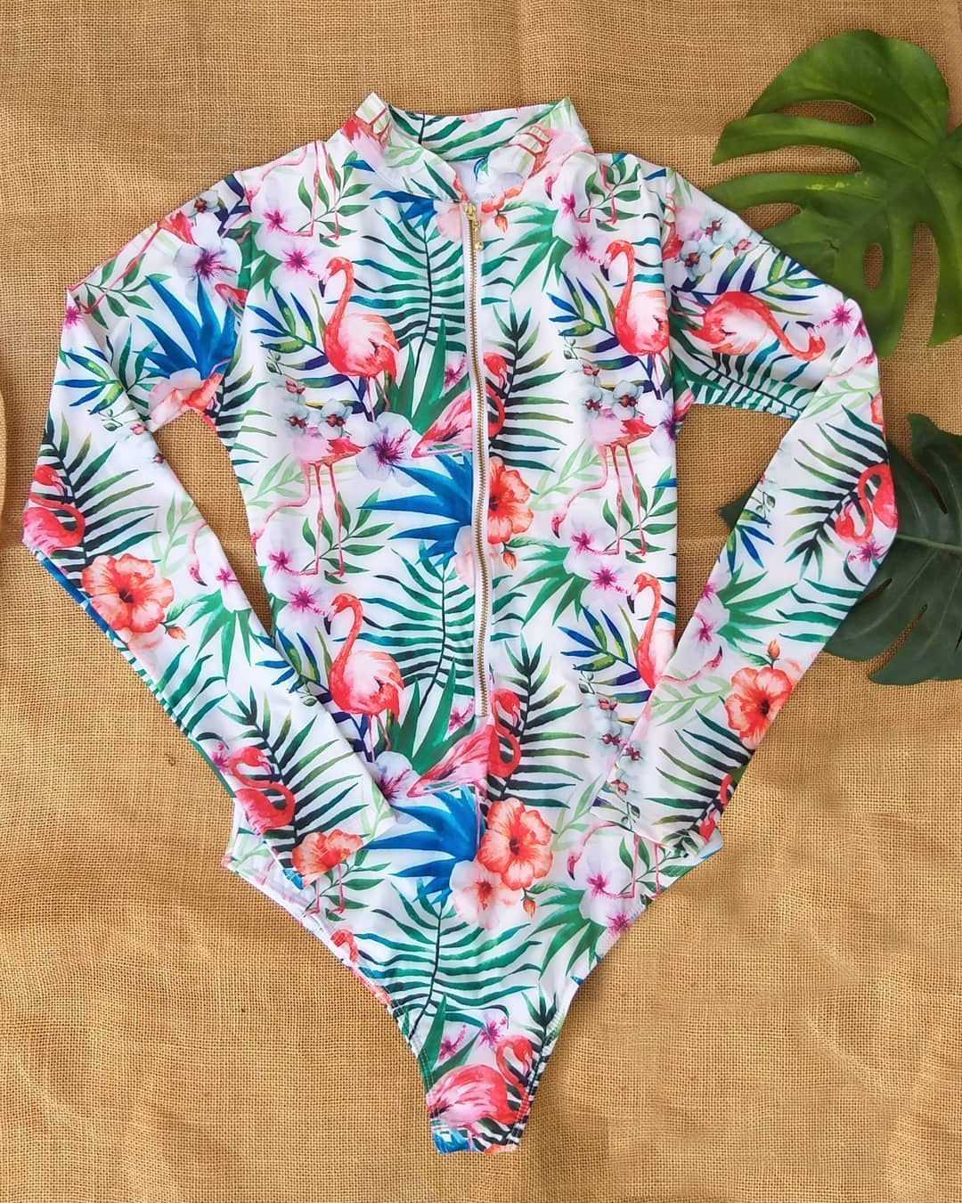 Long-Sleeve One-Piece Bikini