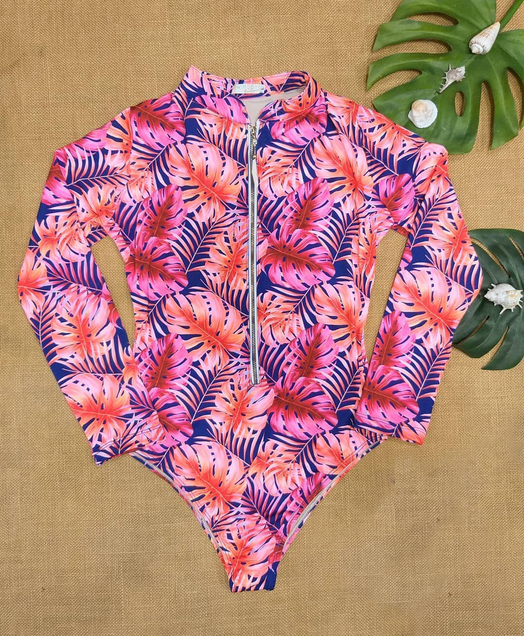 Long-Sleeve One-Piece Bikini