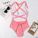 Striped One-Piece Swimsuit