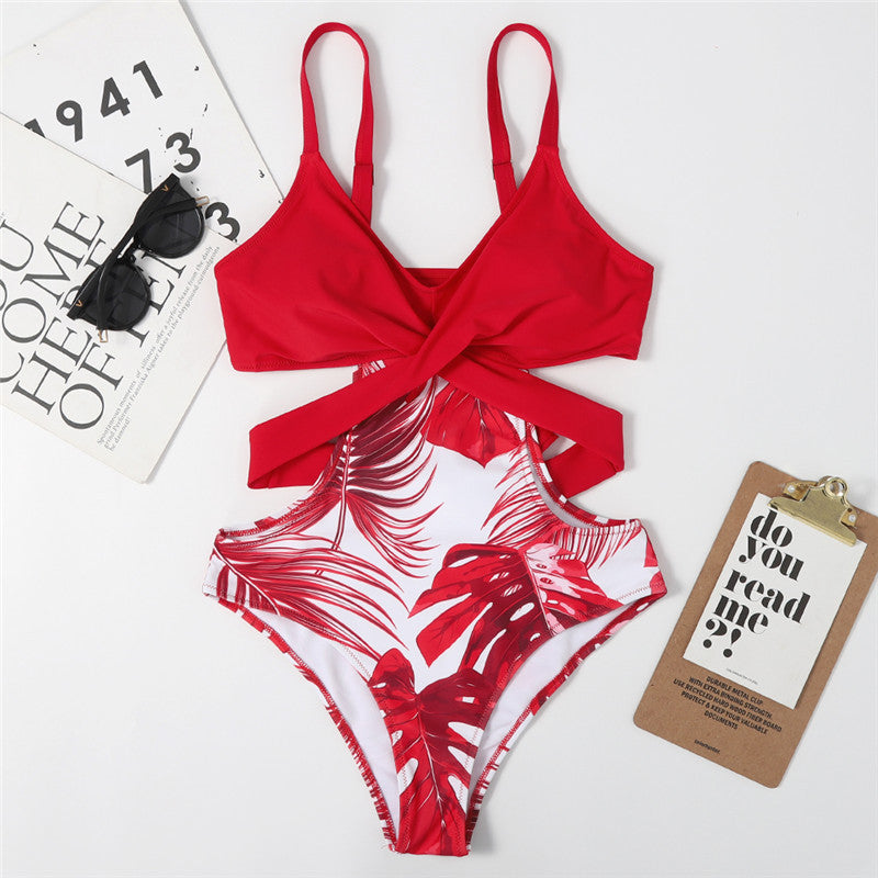 Leaf One-piece Swimsuit