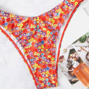 High Waist Floral Bikini