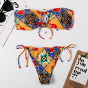 Lace-up Triangle Bikini