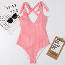 Striped One-Piece Swimsuit