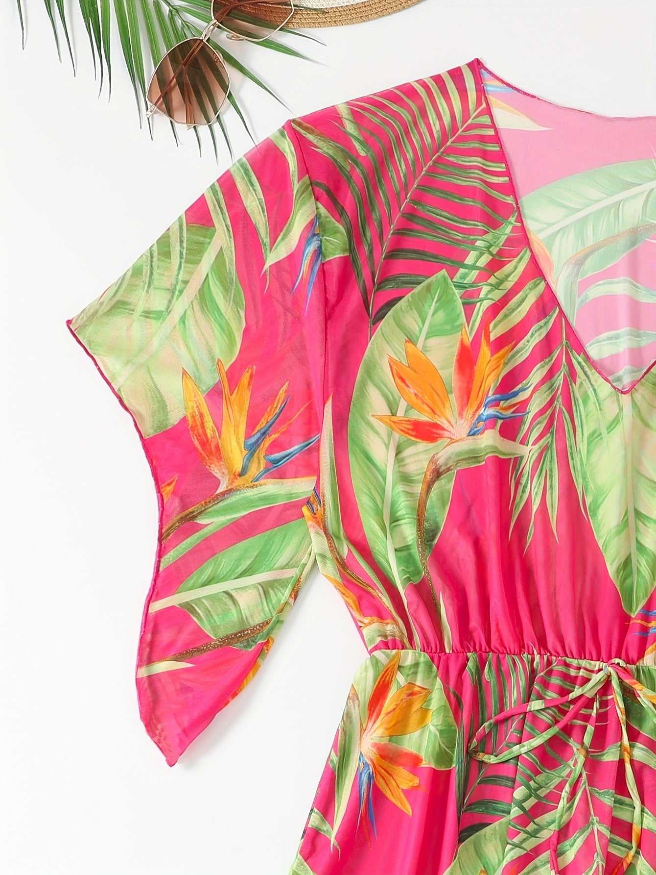 Oversize Tropical Cover-up